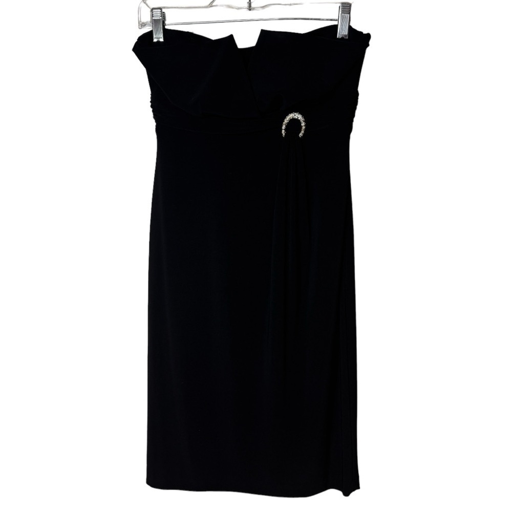 Joseph Ribkoff strapless black dress